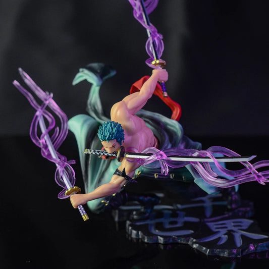 Roronoa Zoro Three-Blade Figure – One Piece (18CM)