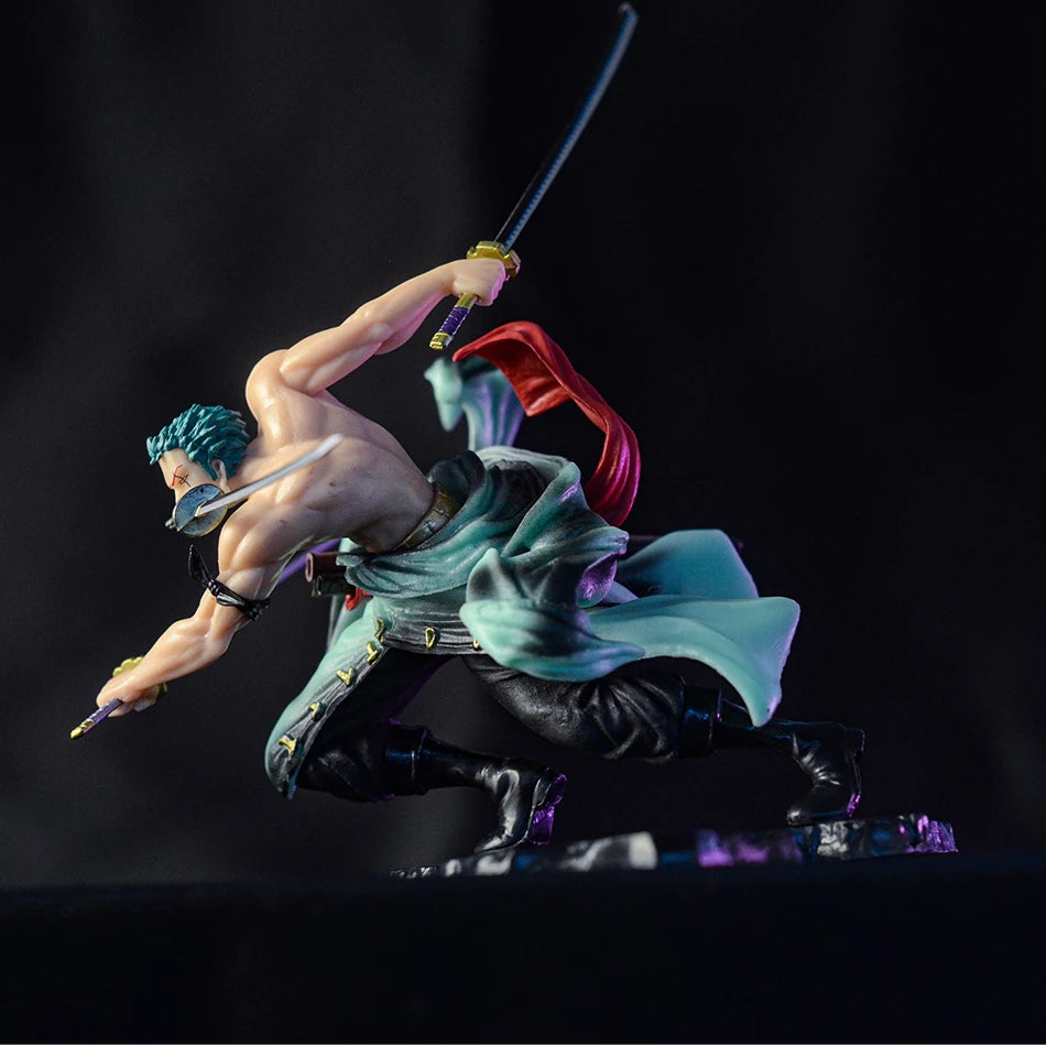 Roronoa Zoro Three-Blade Figure – One Piece (18CM)