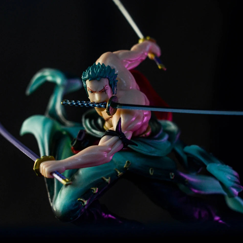 Roronoa Zoro Three-Blade Figure – One Piece (18CM)